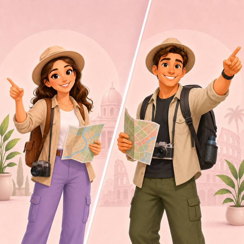 Local guide service illustration
