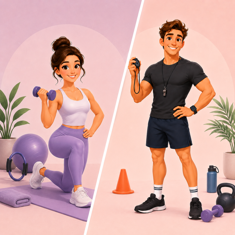 Personal training service illustration